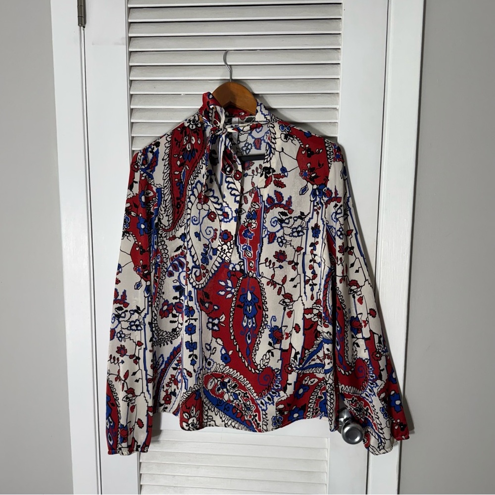Paisley Silky Blouse Made in Italy
